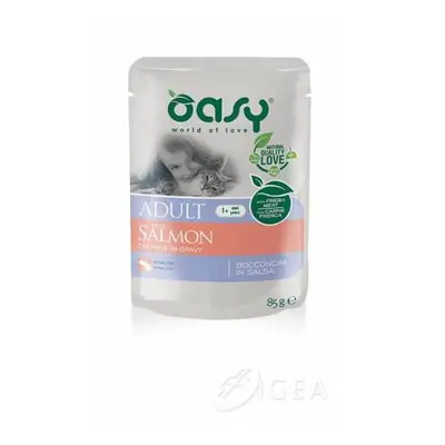 Oasy Adult Salmon Bocconcini in salsa con salmone per Gatti 85 g