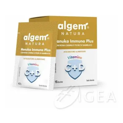 Algem Natura Manuka Immuno Plus Integratore per le difese immunitarie 15 bustine