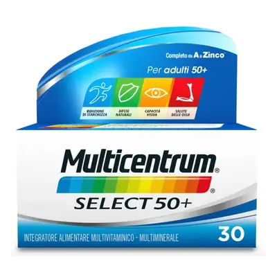 Multicentrum Select 50+ Integratore Vitamine e Minerali per Adulti 30 compresse