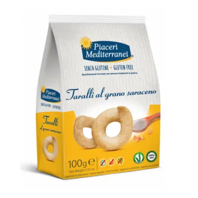 Piaceri Mediterranei Taralli al Grano Saraceno Alimento senza glutine 100 g