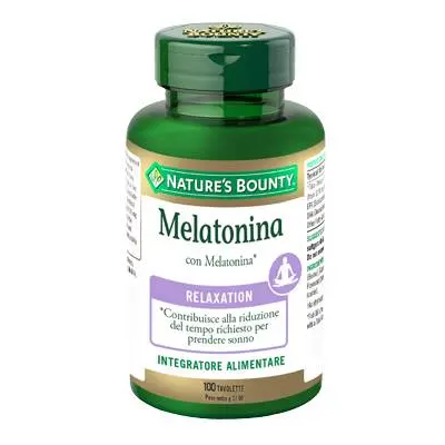 Nature's Bounty Melatonina Integratore per favorire il sonno 100 Tavolette