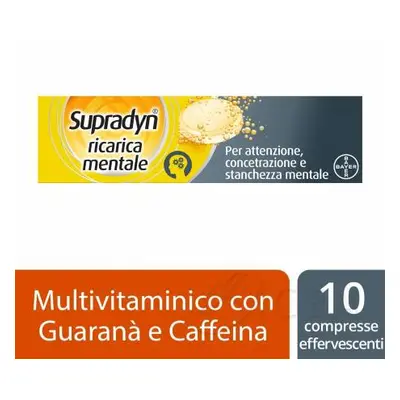 Supradyn Ricarica Mentale Integratore per Attenzione Concentrazione 10 compresse