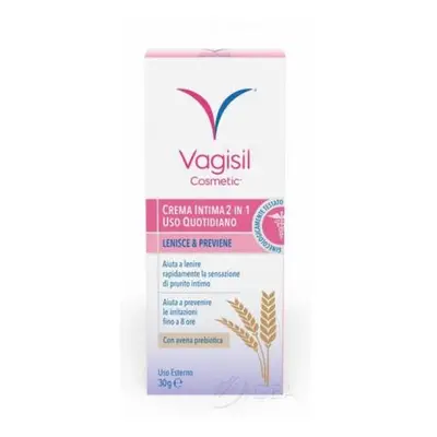 Vagisil Cosmetic Crema Intima 2 in 1 che lenisce e previene 30 g