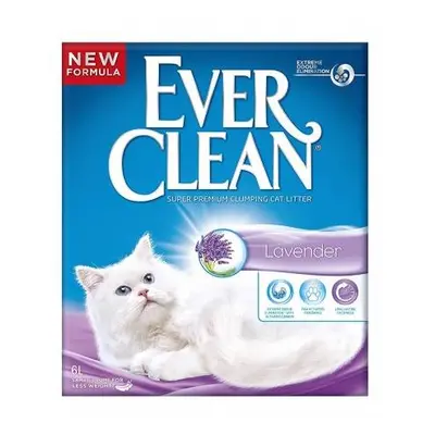 Ever Clean Lavender Lettiera Agglomerante per Gatti Profumata alla Lavanda 6 L