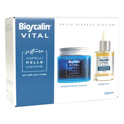 Bioscalin Vital Sistema Capelli Pelle & Unghie Siero Rinnovatore Viso e Collo + Integratore