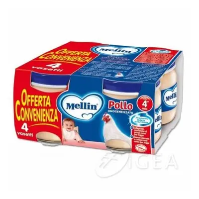 Mellin Omogeneizzati al Pollo 4 vasetti 80 g