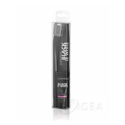 Curaprox Black is White Dentifricio sbiancante gusto fresco 10 ml + spazzolino