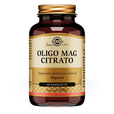 Solgar Oligo Mag Citrato Integratore di Magnesio 60 tavolette