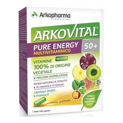 Arkopharma Arkovital Pure Energy 50+ Integratore Multivitaminico 60 capsule