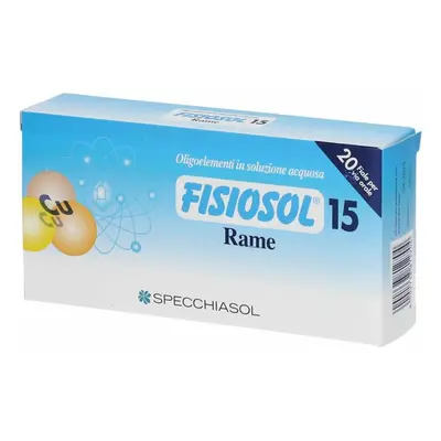 Specchiasol Fisiosol 15 Rame per il benessere respiratorio 20 fiale