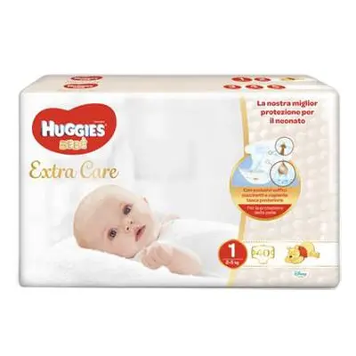 Huggies Extra Care Taglia 1 Pannolino grande per neonati 40 pezzi