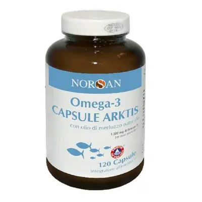 Norsan Omega 3 Arktis Integratore con Olio di Fegato di Merluzzo 120 capsule