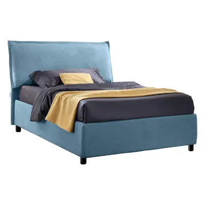 Letto Edera Tessuto Roma 24 Azzurro 120x190 Outlet"