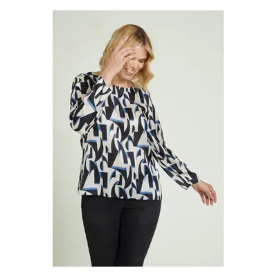 Luisa Viola BLUSA CON STAMPA GRAFICA Donna