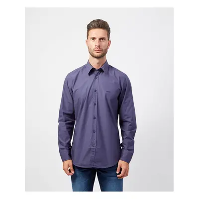 Camicia uomo Boss regular fit in popeline di cotone