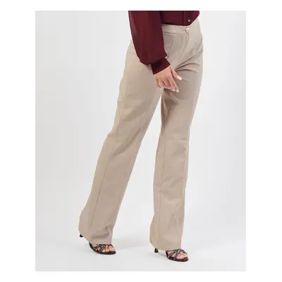 Pantaloni donna Yes Zee modello dritto con stampa rombo