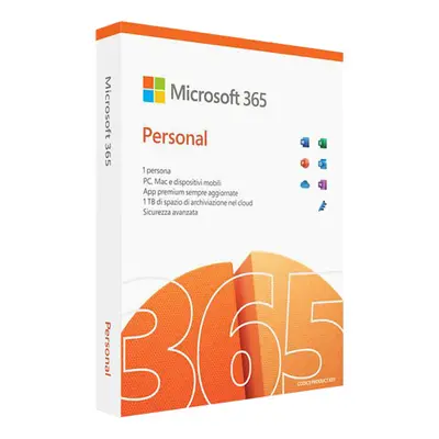 Microsoft 365 Personal (Office 365 Personal) - Licenza Microsoft SOLO EUROPA 1 PERSONA / 1 ANNO