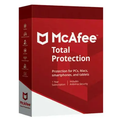 McAfee Total Protection - PC / MAC / ANDROID / IOS 3 DISPOSITIVI / 1 ANNO