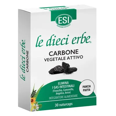 Esi Le Dieci Erbe Carbone Vegetale Attivo 30 Naturcaps 11,3 g Capsule