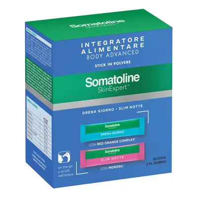 Somatoline SkinExpert Body Advanced Stick Drena Giorno + Slim Notte 56 g Polvere per soluzione o