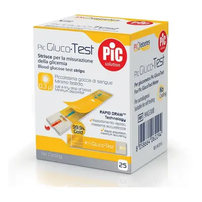 Pic Solution 25 Misura Strisce Glucotest pz reattive