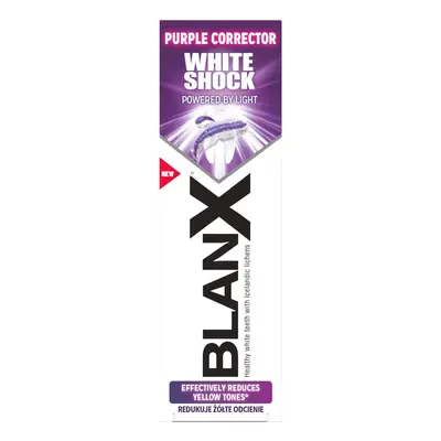 BlanX White Shock Dentifricio Sbiancante con Correttore Viola 75 ml
