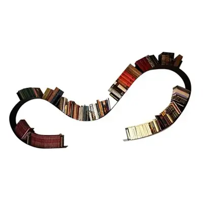 Libreria da parete Bookworm in acciaio, Ron Arad Studio